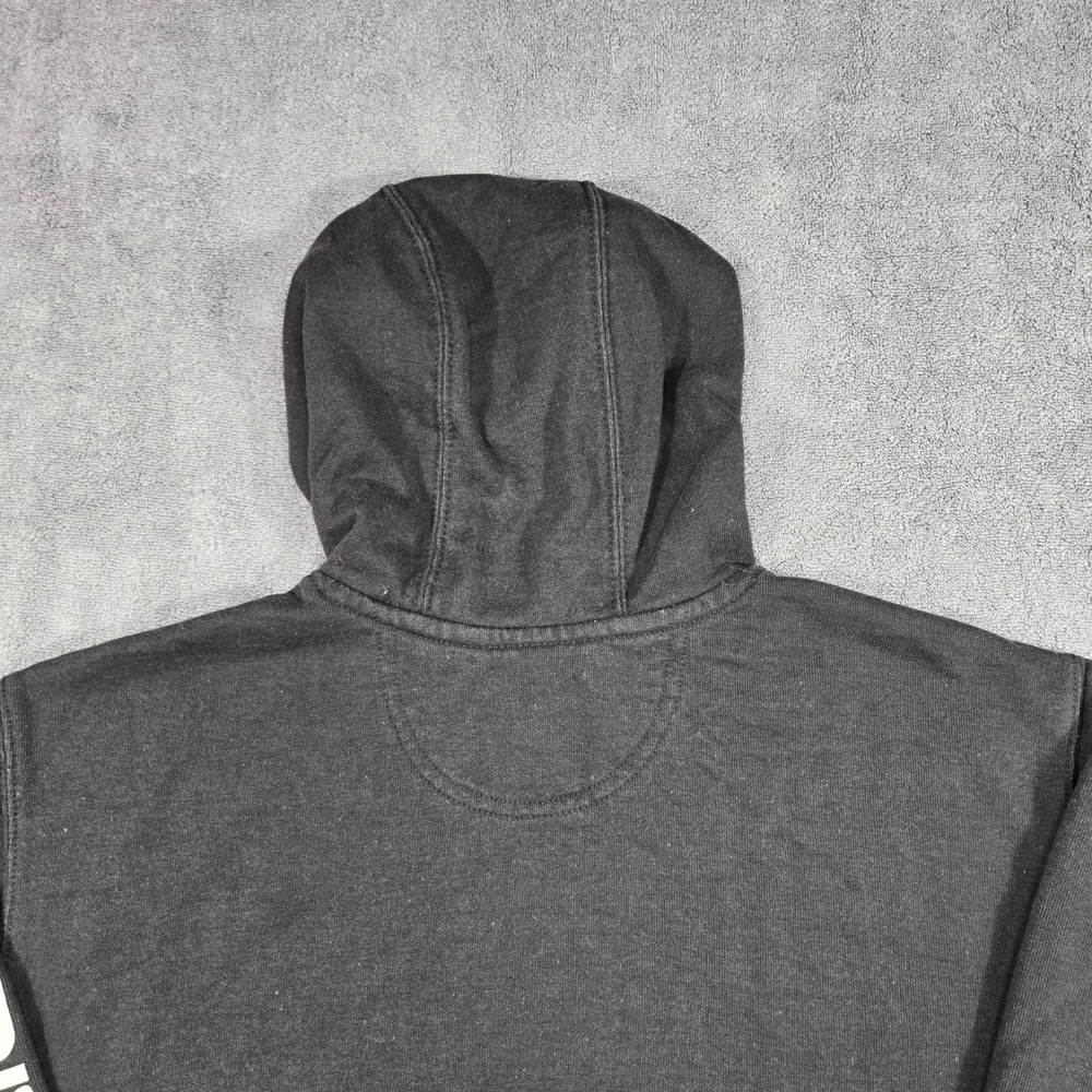 Carhartt Hoodie Mens M Black Good K288 Wanzek Graphic Logo Sleeve Loose Fit - Picture 10 of 13